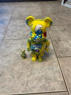 Bearbrick 400% + 100% Smurfs - Origineel, Ophalen of Verzenden, Nieuw