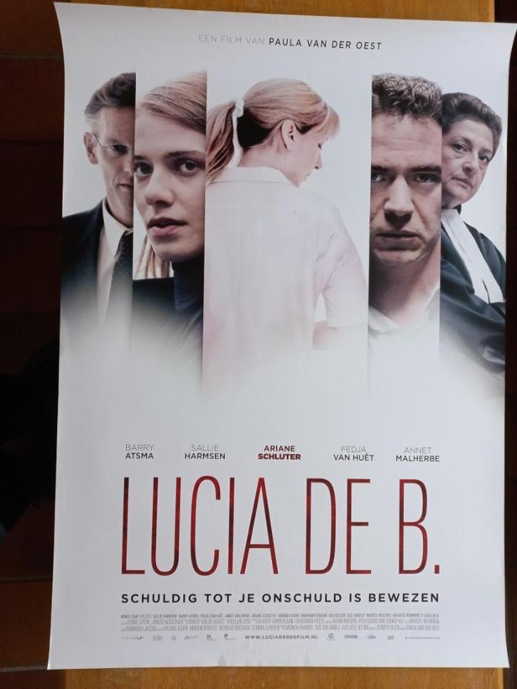 filmposter Lucia de B., Verzamelen, Posters, Zo goed als nieuw, Film en Tv, A1 t/m A3, Ophalen of Verzenden