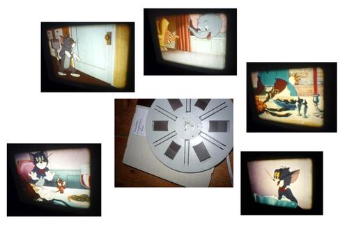 8mm film 2x Tom & Jerry - met Dumbo + Diner 120mtr geluid -, Audio, Tv en Foto, Filmrollen, 8mm film, Verzenden
