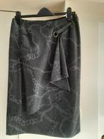 Winterse wollen antraciet grijze scarva rok met kettingprint, Maat 38/40 (M), Scarva, Ophalen of Verzenden, Zo goed als nieuw