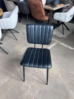 Eetkamerstoel zwart kunstleer !outlet korting!, Ophalen, Zwart, Leer, Zo goed als nieuw