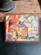 Oud vintage blokken puzzel sprookjes retro, Ophalen of Verzenden