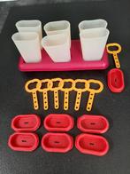 Tupperware ijsvormpjes zelf ijsjes maken 6 stuks in houder, Ophalen of Verzenden, Zo goed als nieuw, Overige typen