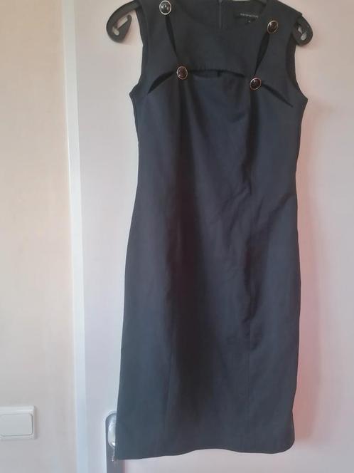 Perspective mooi zwart jurkje/maat 36/ OPRUIMING, Kleding | Dames, Jurken, Zo goed als nieuw, Maat 36 (S), Zwart, Knielengte, Verzenden