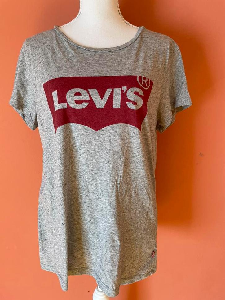 Levi’s grijs t-shirt maat 40, Kleding | Dames, T-shirts, Zo goed als nieuw, Maat 38/40 (M), Grijs, Korte mouw, Verzenden