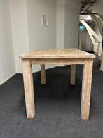 Houten tafel, Huis en Inrichting, Ophalen, 50 tot 100 cm, Teakhout, Tot twee personen