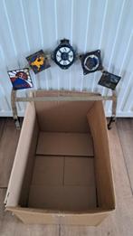 Rally plakketen op standaard jaren 20 oltimer auto, Ophalen of Verzenden