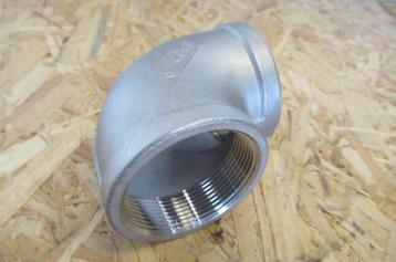 Knie 90 RVS 316 2" binnendraad 16bar 2 Inch RUIME VOORRAAD beschikbaar voor biedingen