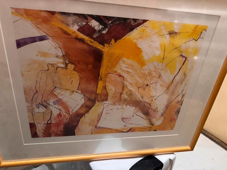 Marjan Nagtegaal Litho '99 - Ingelijst Kunstwerk, Antiek en Kunst, Kunst | Litho's en Zeefdrukken, Ophalen of Verzenden