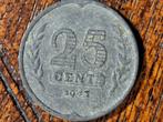 Nederland 25 cent 1943, Ophalen of Verzenden, Koningin Wilhelmina, 25 cent