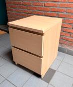 IKEA MALM Ladekast 2 lades, Huis en Inrichting, Ophalen, Minder dan 50 cm, 1 of 2 laden, Eikenhout