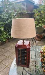 Vintage Chinese Wooden Abacus Lamp, Huis en Inrichting, Lampen | Tafellampen, Ophalen of Verzenden, Zo goed als nieuw, Minder dan 50 cm