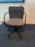 Mooie in hoogte verstelbare rotan bureaustoel - zwart, Ophalen, Gebruikt, Zwart, Bureaustoel