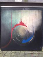 Schilderij 2 meter x 2 meter, Ophalen, 225 cm of meer, Zo goed als nieuw, Schuifpui