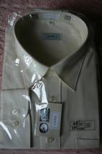 overhemd maat 44  kleur Ecru  NIEUW. slechts 10 euro, Beige, Nieuw, Ophalen of Verzenden, Canda