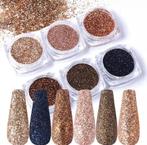 Nagel Glitters - 6/8/12 Potjes - Nailart, Overige kleuren, ., Nieuw, Ophalen of Verzenden