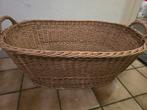 Grote rieten mand met handvatten, Ophalen, Gebruikt, Mand, Riet