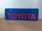 Oud Toyota bordje plastic 33x12 cm, Verzamelen, Merken en Reclamevoorwerpen, Ophalen of Verzenden, Gebruikt, Reclamebord