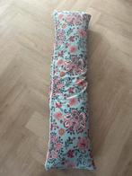 Zijslaapkussen met hoes met bloemen, Huis en Inrichting, Ophalen, Zo goed als nieuw, Blauw