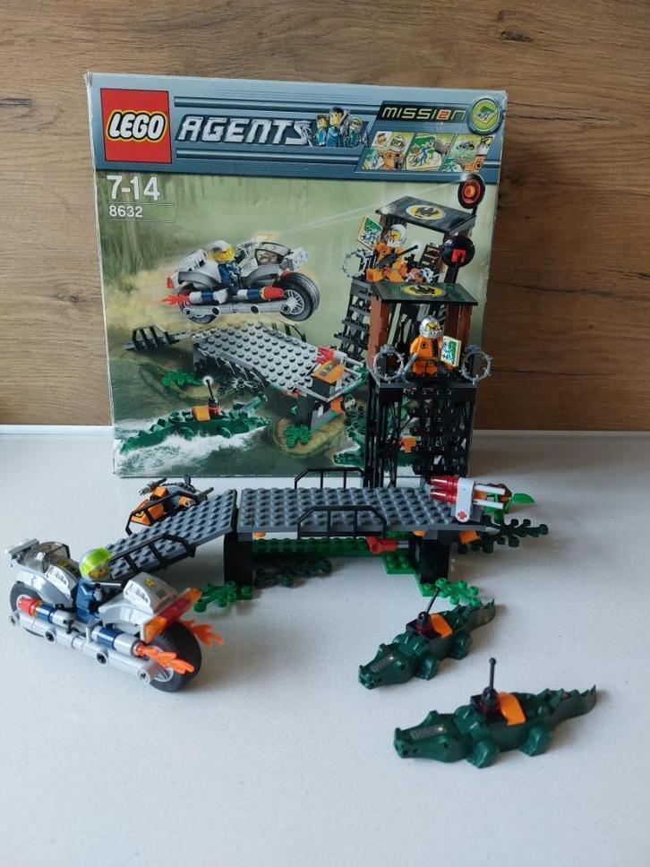 Lego 8632 Agents – Missie 2 Moeras Klopjacht, Kinderen en Baby's, Speelgoed | Duplo en Lego, Zo goed als nieuw, Lego, Complete set