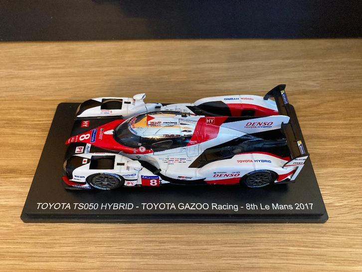 ✅ Toyota TS050 Hybrid 8th Le Mans 2017 1:43 Spark Gazoo, Verzamelen, Automerken, Motoren en Formule 1, Nieuw, Auto's, Ophalen of Verzenden