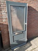 Hardhouten voordeur 88.5 cmx 201 bh 84cm dubbelglas melkglas, 80 tot 100 cm, Ophalen of Verzenden, Zo goed als nieuw, 200 tot 215 cm