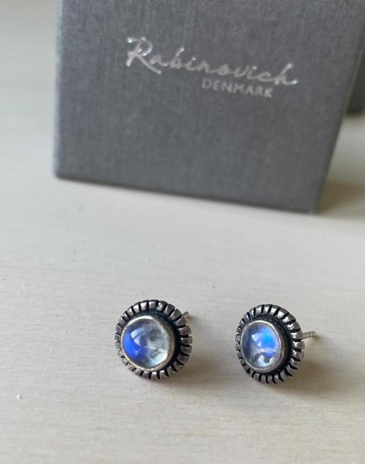 Oorstekers van Sterling zilver met maansteen – Rabinovich, Sieraden, Tassen en Uiterlijk, Oorbellen, Nieuw, Knopjes of Stekers