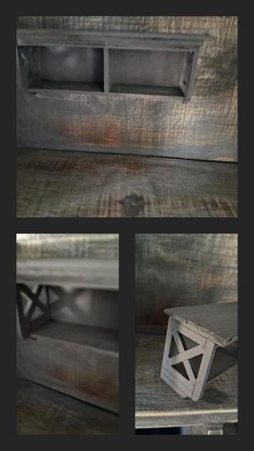 Uniek Sober Old Black Cross regaal miniatuur poppenhuis ❤️ beschikbaar voor biedingen