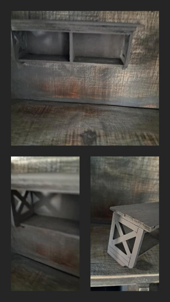 Uniek Sober Old Black Cross regaal miniatuur poppenhuis ❤️, Verzamelen, Poppenhuizen en Toebehoren, Nieuw, Poppenhuis, Ophalen