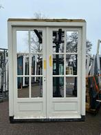 2 x Kozijn met dubbele tuindeuren (naar binnen draaiende), Nieuw, Ophalen of Verzenden, Buitendeur, Hout
