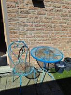 Smeedijzeren bistro set, Ophalen, Gebruikt, Metaal