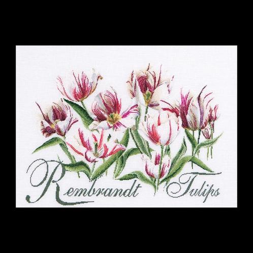 Borduurpakket Tulpen van Rembrandt 447, Hobby en Vrije tijd, Borduren en Borduurmachines, Nieuw, Borduurpakket, Handborduren, Ophalen of Verzenden