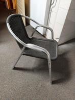 Terrasstoelen - Aluminium frame, wicker zitting, Ophalen, Gebruikt, Aluminium, Stapelbaar