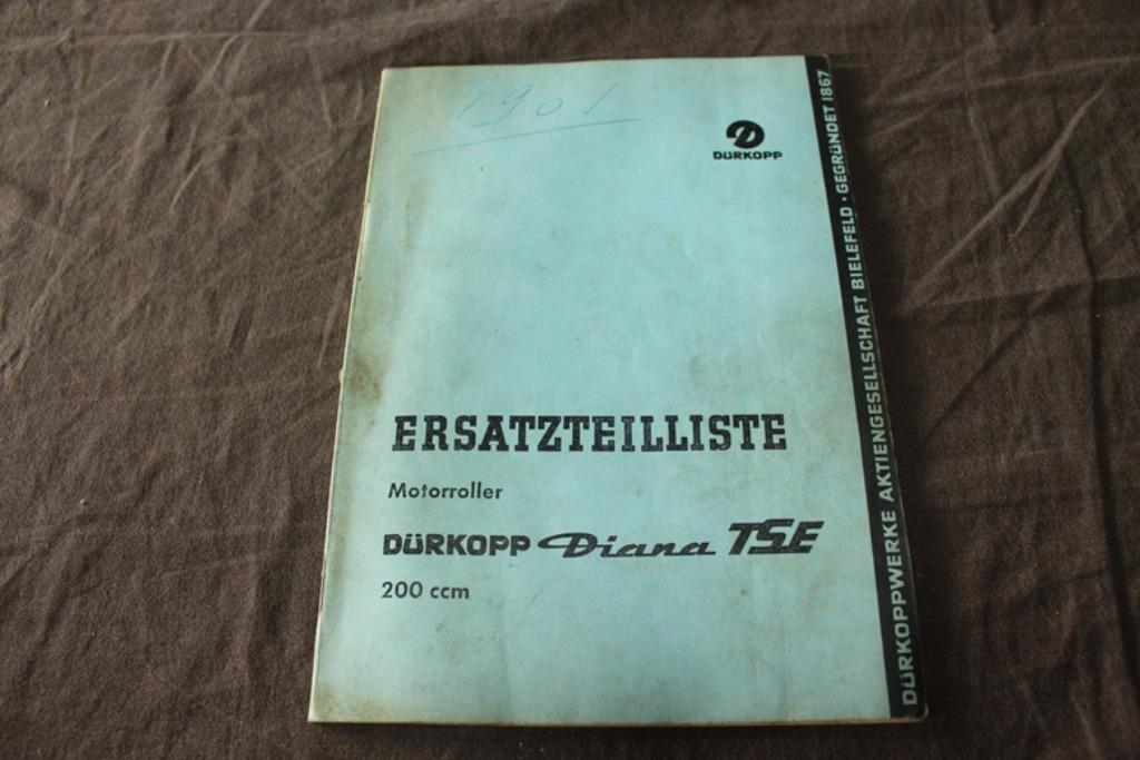 ≥ Dürkopp Diana 200cc motor roller scooter ersatzteil liste