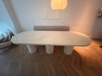 Beton look ovale Eettafel Japandi 260x90 cm, Huis en Inrichting, Tafels | Eettafels, Ophalen, Overige materialen, 200 cm of meer