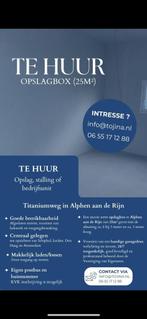 KANTOOR/OPSLAG  EERSTE  ETAGE EN APARTE GARAGE BEGANE GROND, 25 m², Huur, Opslag of Loods