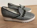 Sch44 - Zwart-witte leren Nubikk schoenen maat 37 (1), Ophalen of Verzenden, Zo goed als nieuw, Zwart, Sneakers of Gympen