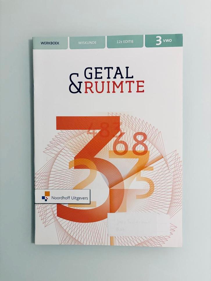 Getal & Ruimte - Wiskunde VWO 3 Werkboek, Boeken, Schoolboeken, Gelezen, Wiskunde B, VWO, Ophalen