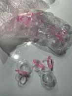 Baby bedankjes roze, Sieraden, Tassen en Uiterlijk, Ophalen of Verzenden, Zo goed als nieuw, Overige kleuren, Oorbellen