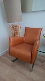 3 Bruin lederen stoelen - weinig gebruikt!, Huis en Inrichting, Fauteuils, Ophalen, Minder dan 75 cm, Leer, Zo goed als nieuw