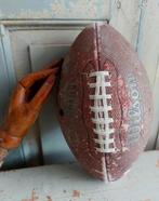 Vintage verweerde leren Wilson rugbybal, Ophalen of Verzenden, Zo goed als nieuw