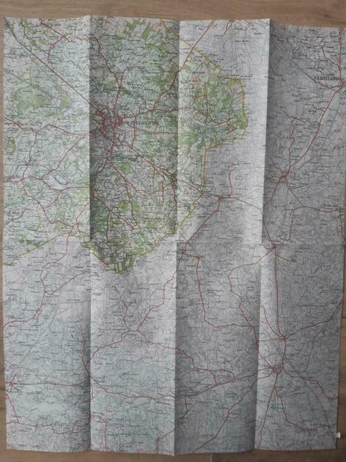 041O / Aalten Stafkaart uit 1937 met oa Winterswijk, Boeken, Atlassen en Landkaarten, Zo goed als nieuw, Landkaart, Nederland