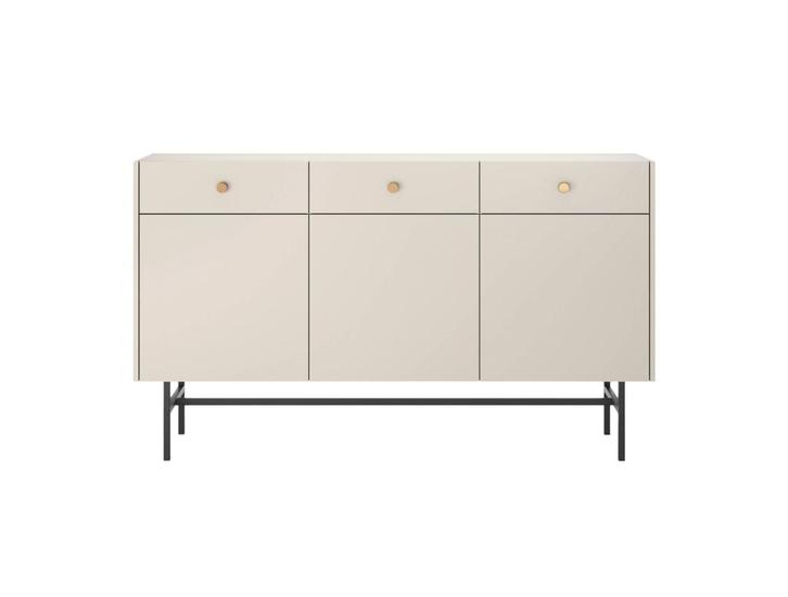 by fonQ Scandiva Dressoir 3-deurs - Greige | Van €319, nu, Huis en Inrichting, Kasten | Dressoirs, Nieuw, 25 tot 50 cm, Ophalen of Verzenden