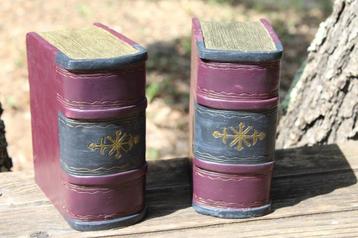 Brocante - Set zware boekensteunen! beschikbaar voor biedingen