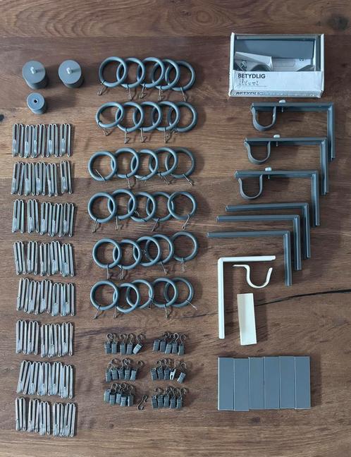 Diverse accesoires voor gordijnen van Ikea, Huis en Inrichting, Stoffering | Gordijnen en Lamellen, Zo goed als nieuw, Wit, Grijs
