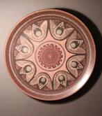 Handbeschilderde aardewerk bord, 28,5 cm doorsnede,retrolook, Antiek en Kunst, Ophalen of Verzenden