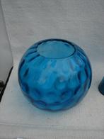 Div BLAUW glazen vazen / fles Empoli / Sklo glass jaren 60, Antiek en Kunst, Antiek | Glas en Kristal, Ophalen of Verzenden