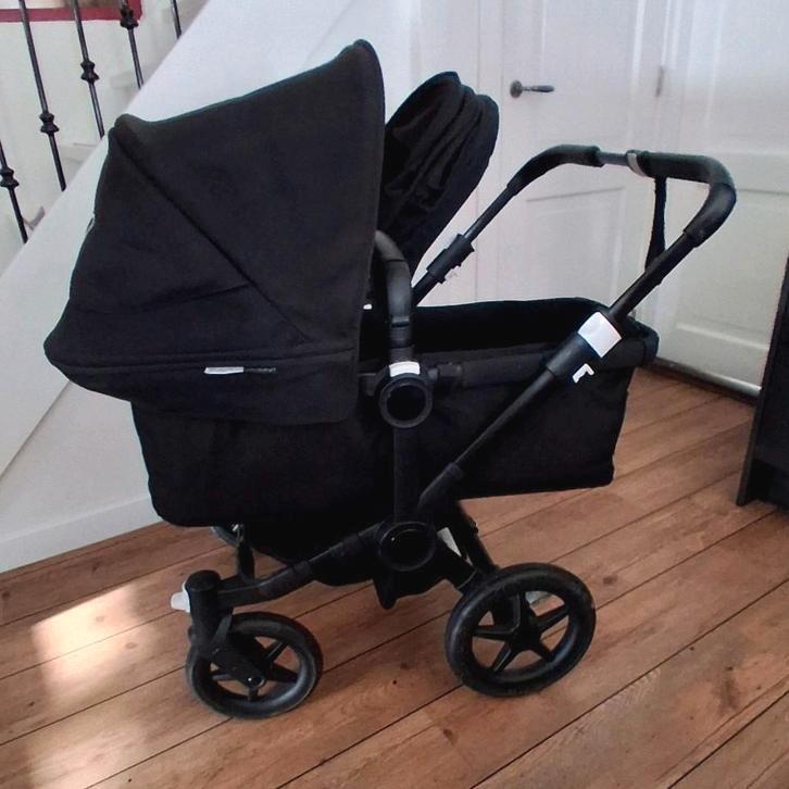 Eeg mooie Bugaboo donkey 3 duo - all black edition, Kinderen en Baby's, Tweelingen en Meerlingen, Kinderwagen of Buggy, Ophalen