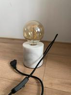 Kleine lamp in marmerlook, Ophalen of Verzenden, Zo goed als nieuw, Overige materialen, Minder dan 50 cm