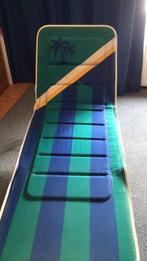 Heerlijk ligbed inklapbaar, en hoofddeel verstelbaar, Tuin en Terras, Ophalen, Zo goed als nieuw, Aluminium, Inklapbaar